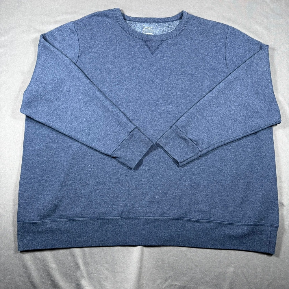 JMS Just My Size Womens 4X Blue Soft Sweats EcoSmart Crewneck Sweatshirt‎ Casual